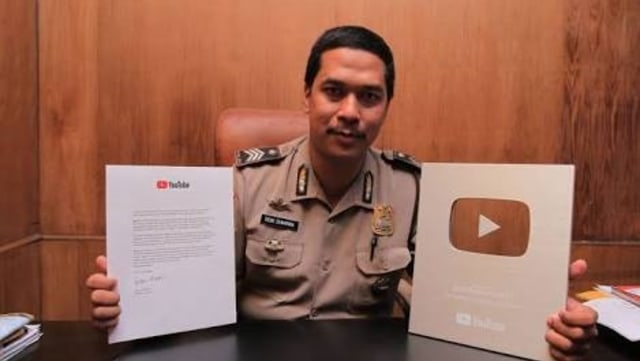 Dede Sumarna polisi Youtuber (Foto: Dok. Istimewa)