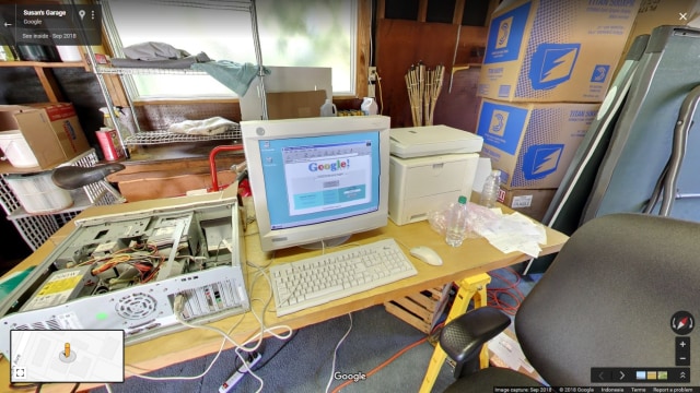 Penampakan kantor lama Google di Street View. (Foto: Google)