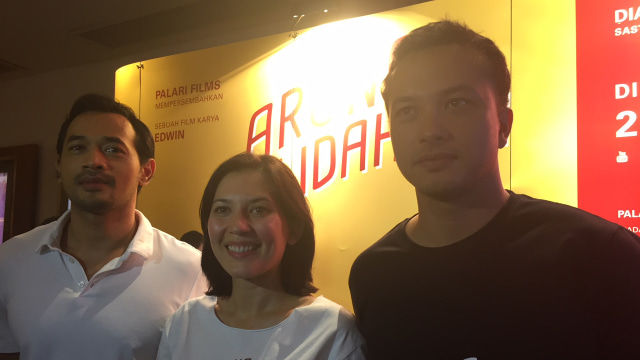 Oka Antara, Hannah Alrasyid, dan Nicholas Saputra. (Foto: Giovanni/kumparan)