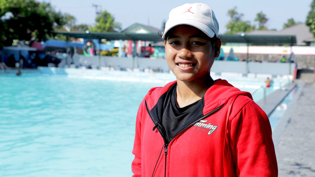 Atlet renang Asian Para Games 2018, Syuci Indriani. (Foto: Charles Brouwson/kumparan)