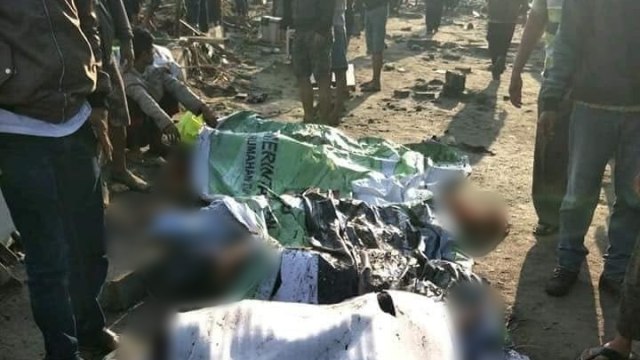 Korban tsunami di sekitar Pantai Talise Donggala. (Foto: Dok. Istimewa)