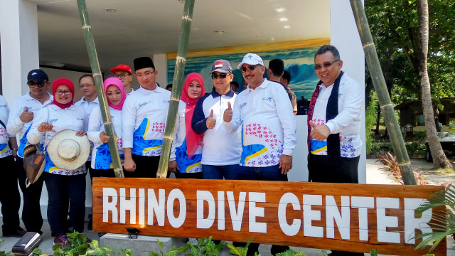 Peresmian Rhino Dive Center oleh Menpar. (Foto: Tirta Kusuma Wardana/kumparan)