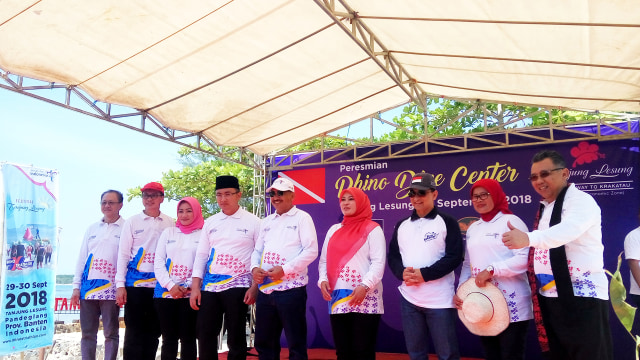 Peresmian Rhino Dive Center oleh Menpar. (Foto: Tirta Kusuma Wardana/kumparan)
