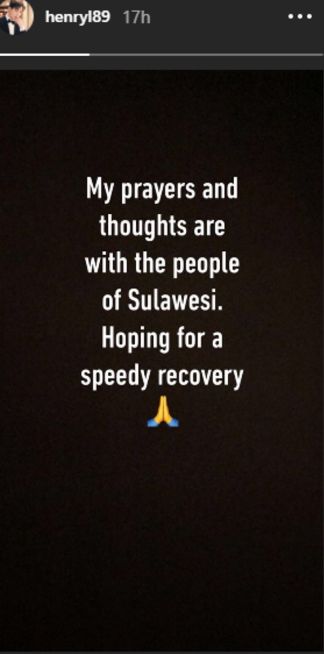 Instagram Story Henry Lau pada Sabtu (29/9) malam. (Foto: Instagram/@henryl89)