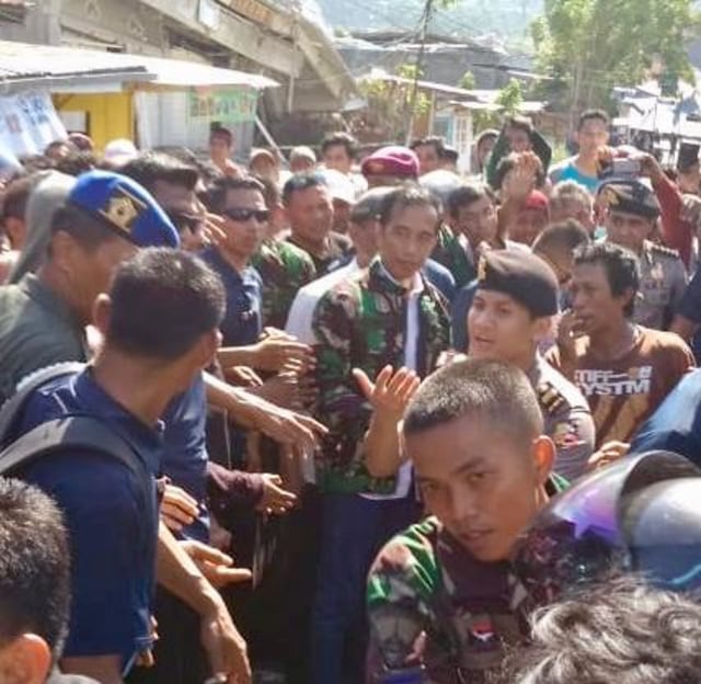 Jokowi di Palu, Sulawesi Tengah. (Foto: Dok. Istimewa)