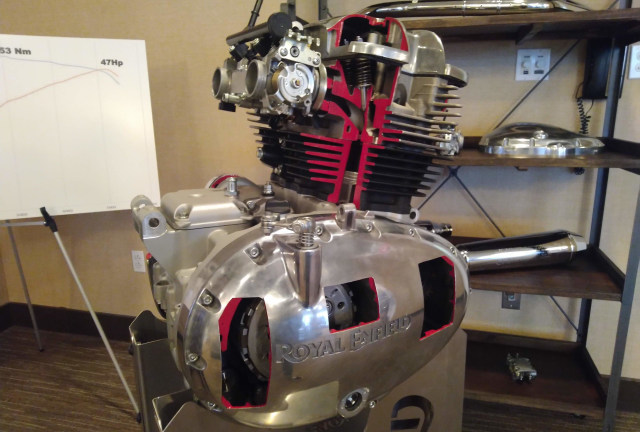 Mesin Royal Enfield 650 Twin (Foto: Gesit Prayogi/kumparanOTO)