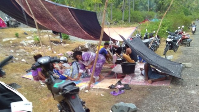 Tempat pengungsian Mardijo. (Foto: Dok. Mardijo)