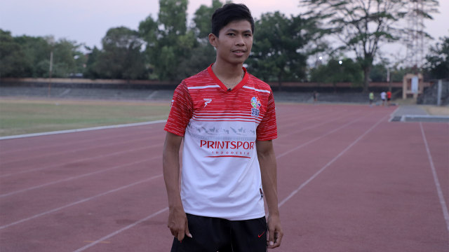 Atlet difabel Indonesia, Sapto Yogo Purnomo. (Foto: Charles Brouwson/kumparan)