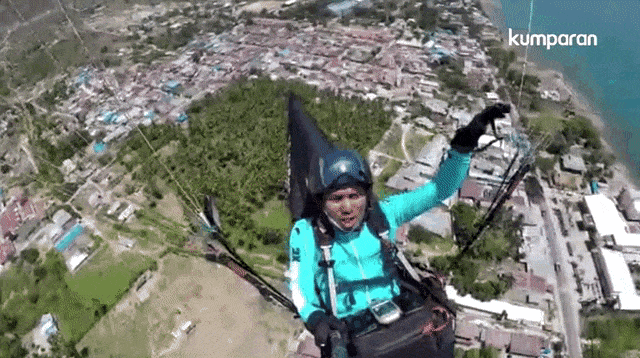 Taufik Muksin, Atlet Paralayang Sebelum Kejadian Gempa Palu. (Foto: Dok.Taufik Muksin (Atlet Paralayang))