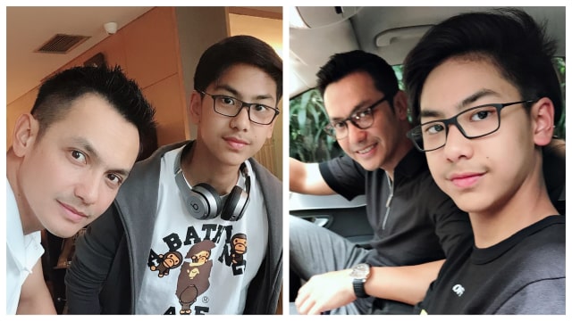 Gunawan Sudrajat dan Putra Sulungnya (Foto: Instagram @gunawan_sudrajat_real)