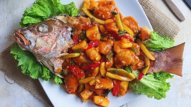 Ilustrasi Ikan Kakap Asam Manis (Foto: Instagram @camilabawazer)