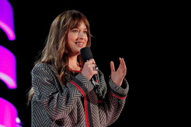 Dakota Johson di Global Citizen Festival 2018 (Foto: dok.REUTERS/Caitlin Ochs)
