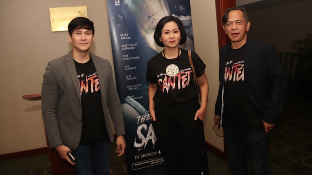 Marcelino Lefrandt, Ayu Dyah Pasha, dan Ray Sahetapy.
 (Foto: Munady Widjaja)