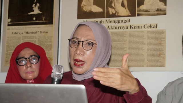 Konferensi Pers Ratna Sarumpaet di Jln. Kampung Melayu Kecil Jakarta Selatan, Rabu (3/10). (Foto: Irfan Adi Saputra/kumparan)