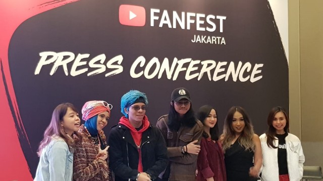 YouTuber di YouTube FanFest Live Show (Foto: Okke Oscar/kumparan)