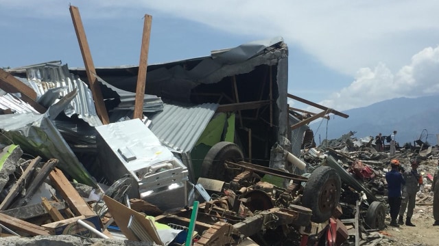 Kondisi Perumnas BTN setelah gempa, tempat tugas Yanuar saat ini (Foto: Moh. Fajri/kumparan)