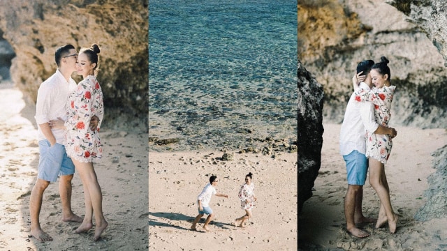 Yuanita Christiani dan calon suami melakukan foto prewedding. (Foto: Instagram @yuanitachrist)