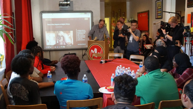 Aktivitas anak-anak di Mighty Writers, Philadelphia, Amerika Serikat  (Foto: Denny Armandhanu/kumparan)