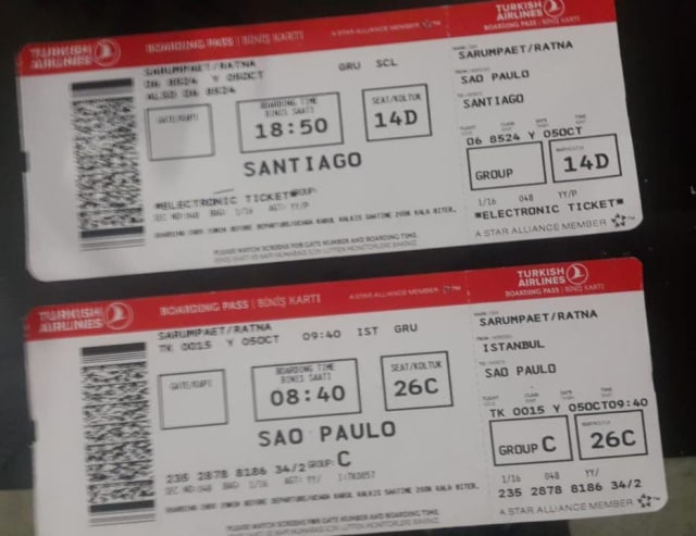 Tiket penerbangan Ratna Sarumpaet (Foto: Dok. Istimewa)