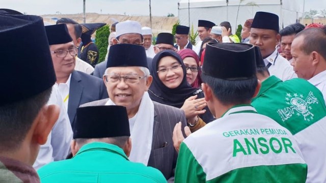 Calon Wakil Presiden RI nomor urut 01, KH Maruf Amin, di tanah Tapanuli Utara, Jumat (5/10/2018). (Foto: Dok: Tim Jokowi-Ma'ruf Amin)