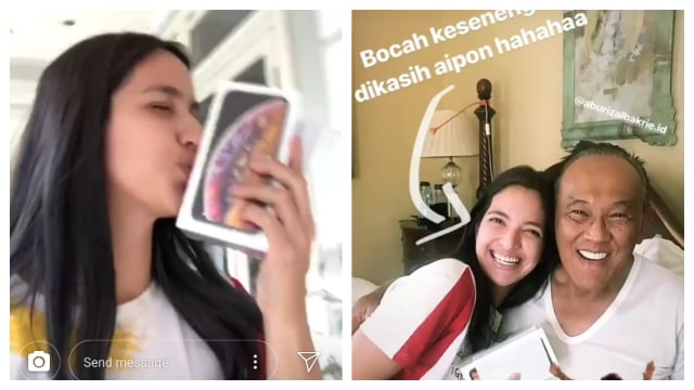 Keakraban Nia Ramadhani dengan Aburizal Bakrie (Foto: IG @niaramadhanibakrie)