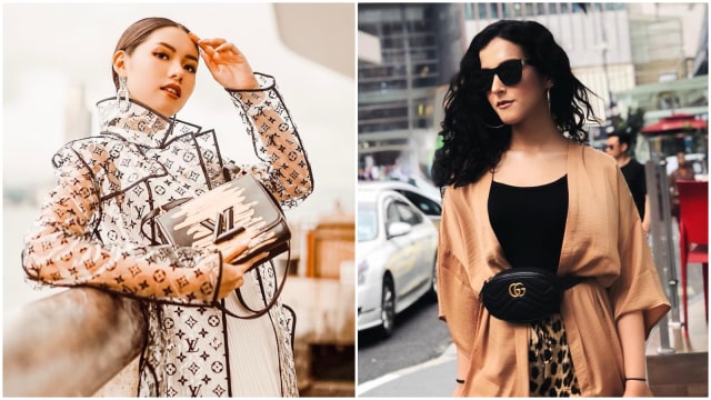 Louis Vuitton dan Gucci, 2 brand high-end favorit milenial (Foto: dok. Instagram/@olivialazuardi @tasyafarasya)