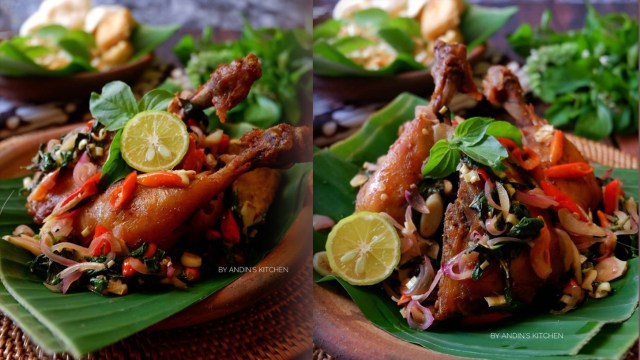 Ilustrasi Ayam Goreng Jinten Sambal Matah. (Foto: Instagram/@andinskitchen )