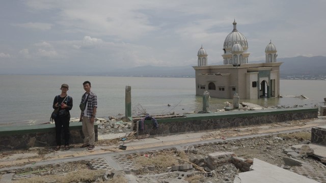 Wartawan kumparan, Jamal dan Eben, berada di Palu. (Foto: kumparan)