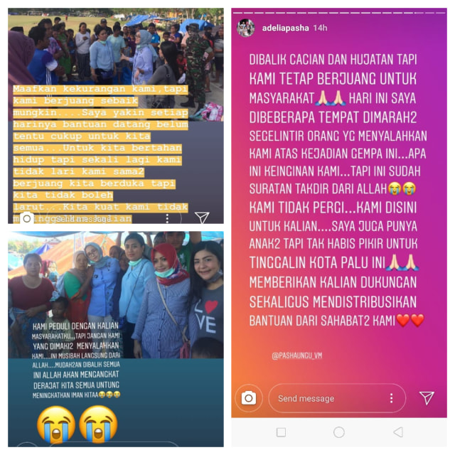 Respons istri Pasha Ungu atas hujatan netizen (Foto: IG @adeliapasha)