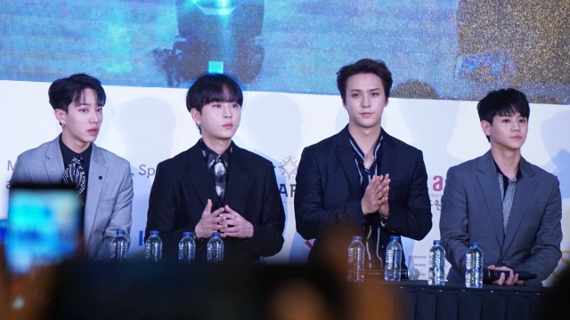 Boyband K-Pop Highlight gelar fan meeting singkat di Jakarta. (Foto: Masajeng Rahmiasri/kumparan)