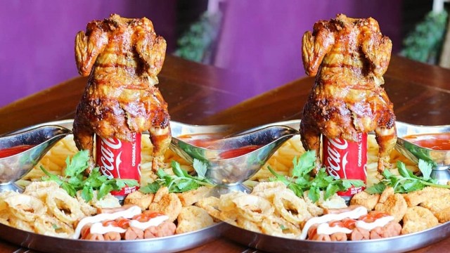Ilustrasi sajian ayam cola. (Foto: Instagram/@sosmedcafe)