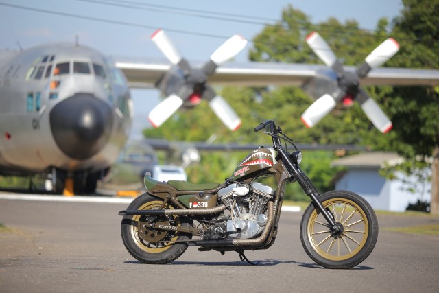 Harley-Davidson Sportster Evolution hasil modifikasi 'Belo Negoro' (Foto: dok. Kustomfest 2018)