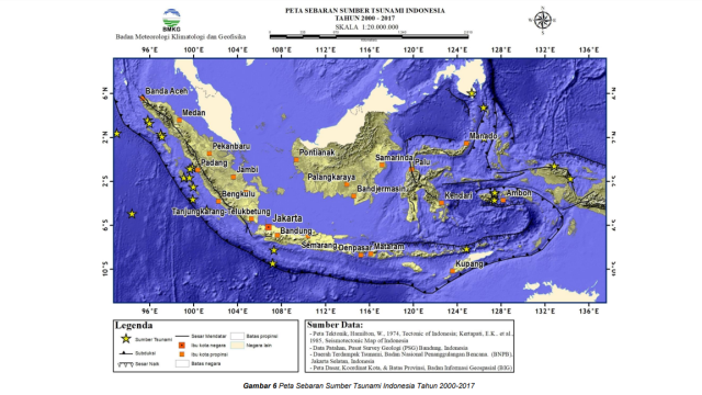 Peta Gempa. (Foto: Dok. BMKG)