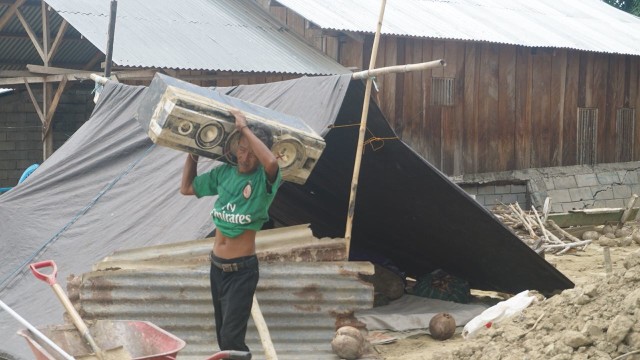 Desa Langaleso, Kecamatan Dolo, Kabupaten Sigi, Sulawesi Tengah yang terkena likuifaksi. (Foto: Raga Imam/kumparan)