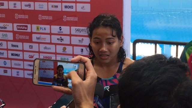 Syuci Indriani, atlet renang Indonesia di ajang Asian Para Games 2018 (Foto: Sandi Firdaus/kumparan)