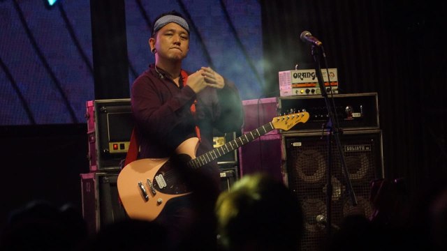 Aksi pangung grup musik Pee Wee Gaskins di Synchronize Fest 2018 di JiExpo Kemayoran (7/10). (Foto: Iqbal Firdaus/kumparan)