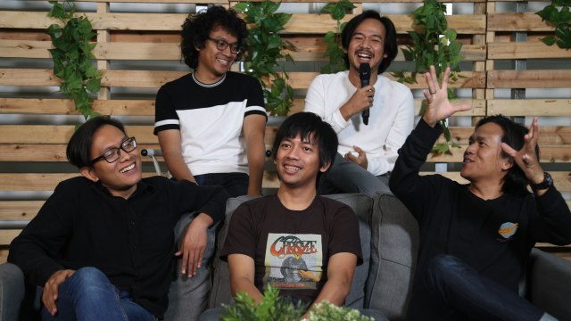 Grup band d'Masiv di kumparan (Foto: Nugroho Sejati/kumparan)