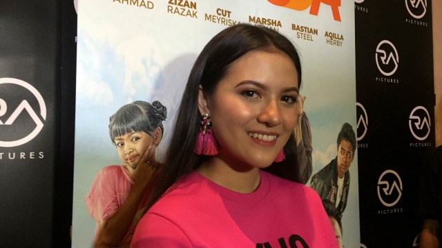 Marsha Aruan saat jumpa pers Film ‘Kesempatan Keduda’. (Foto: Maria Gabrielle Putrinda/kumparan)