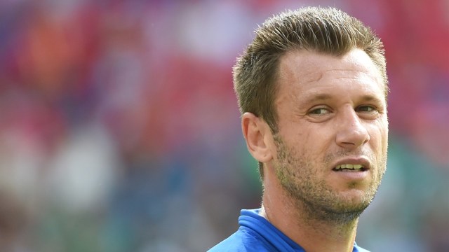 Antonio Cassano saat membela Italia di Piala Dunia 2014. (Foto: AFP/Emmanuel Dunand)
