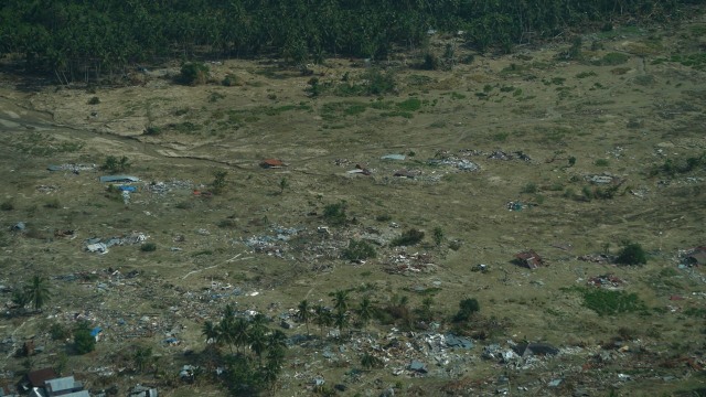 Kondisi Kota Palu, Sulawesi Tengah dari udara. (Foto: Raga/kumparan)