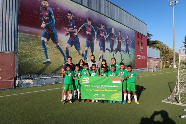 Bocah Keturunan Tegal Berlatih Sepakbola di Barcelona