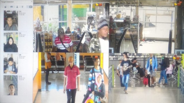 Hasil CCTV Surabaya yang bisa deteksi wajah orang, Rabu (10/10/2018). (Foto: Dok. diskominfo CCTV)