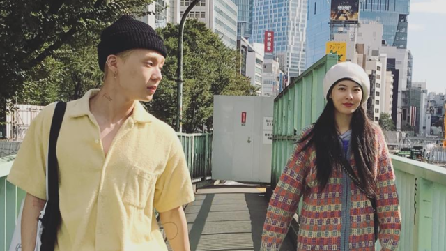 E'Dawn berkencan dengan Hyuna. (Foto: Instagram/@hyunah_aa)