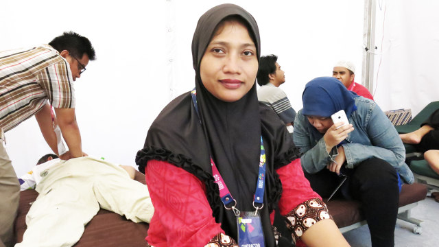 Ike Meliasari, Terapis Tunanetra di Asian Para Games 2018 (Foto: Gina Yustika Dimara/kumparan)