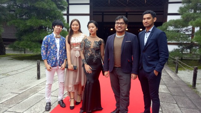 Pemain film Bayang di Kyoto International Film Festival 2018. (Foto: Anissa Sadino/kumparan)