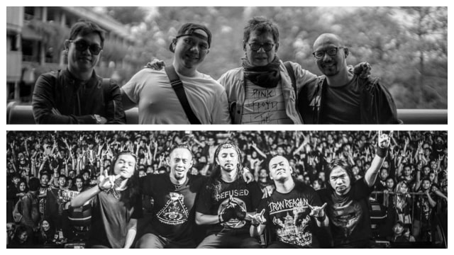 Padi dan Burgerkill. (Foto: Instagram/@padiband dan @burgerkillofficial)