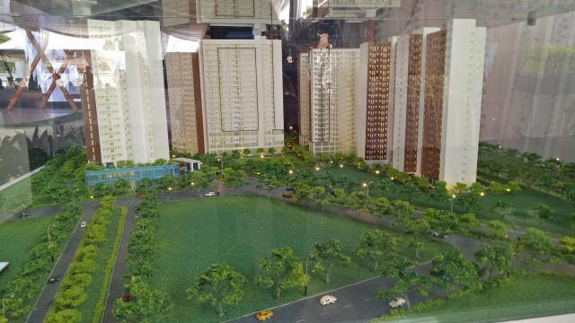 Maket Rumah dengan DP Rp 0 Klapa Village di Pondok Kelapa, Jakarta Timur. (Foto: Nabilla Fatiara/kumparan)