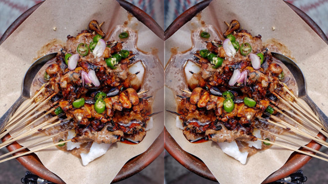Sate Jamur Gurih Ramah Vegetarian. (Foto: Instagram/@riderkulineran)