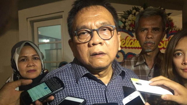 Ketua Seknas Prabowo-Sandi, M Taufik di Seknas Prabowo Sandi, Menteng (Foto: Reki Febrian/kumparan)