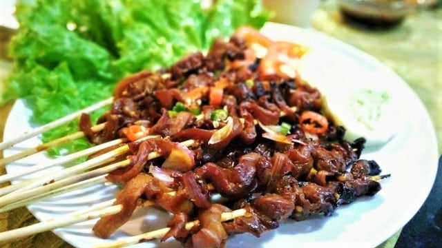 Sate jamur tiram. (Foto: Instagram/@anawati_utomo)